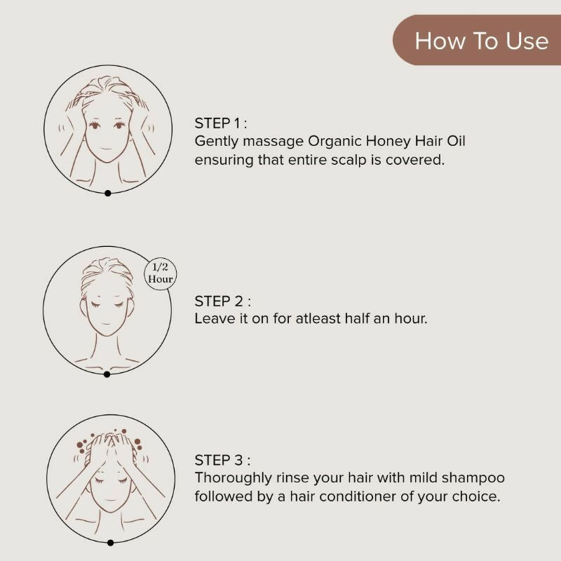 Dromen & Co Organic Honey Hair Oil For Volume & Shine