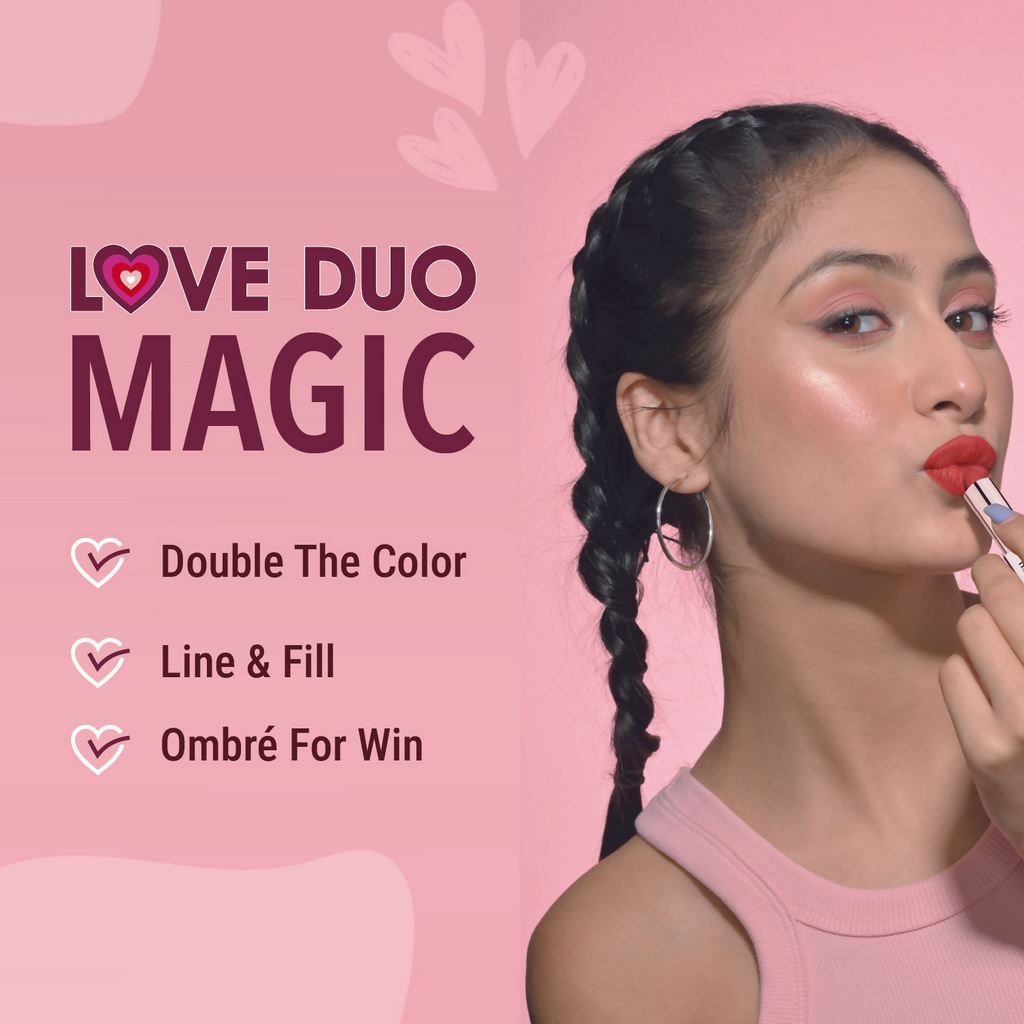 Blue Heaven Love Duo 2 In 1 Dual Sided Lipstick - 11