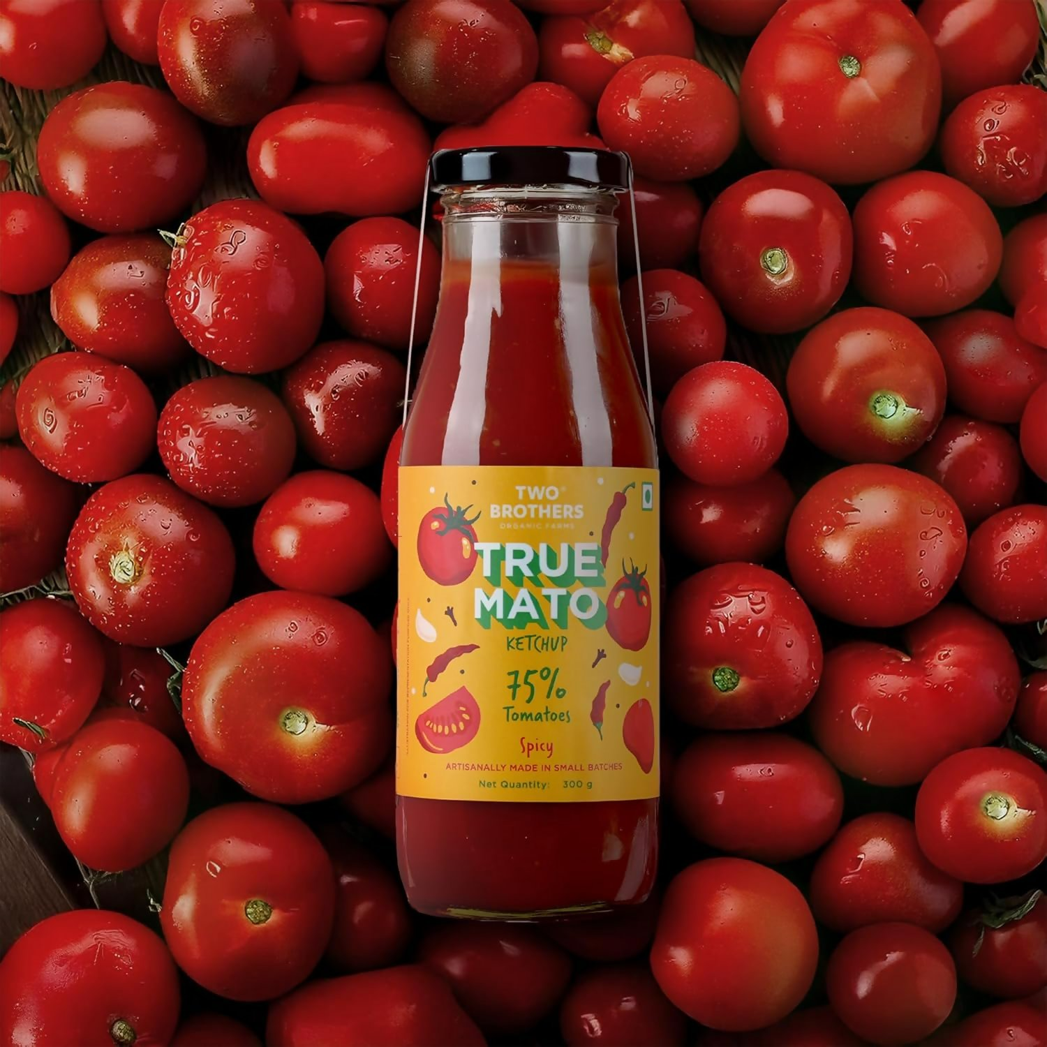 Two Brothers Organic Farms Truemato Ketchup - Spicy