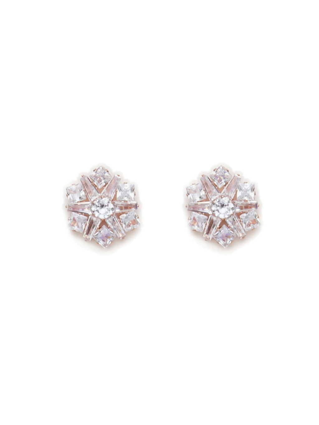 stone stud (Rose gold) - Ruby Raang