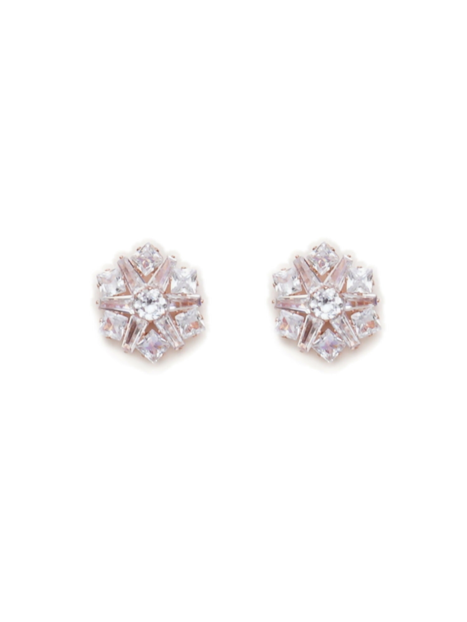 stone stud (Rose gold) - Ruby Raang