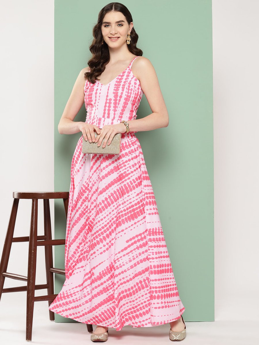 Ahalyaa Printed Ethnic Crop Top with Skirt