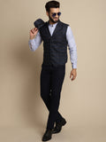 Even Apparels Men's Blue Waistcoat with Notched Lapel