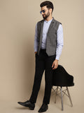 Even Apparels Men's Grey Waistcoat with Notched Lapel