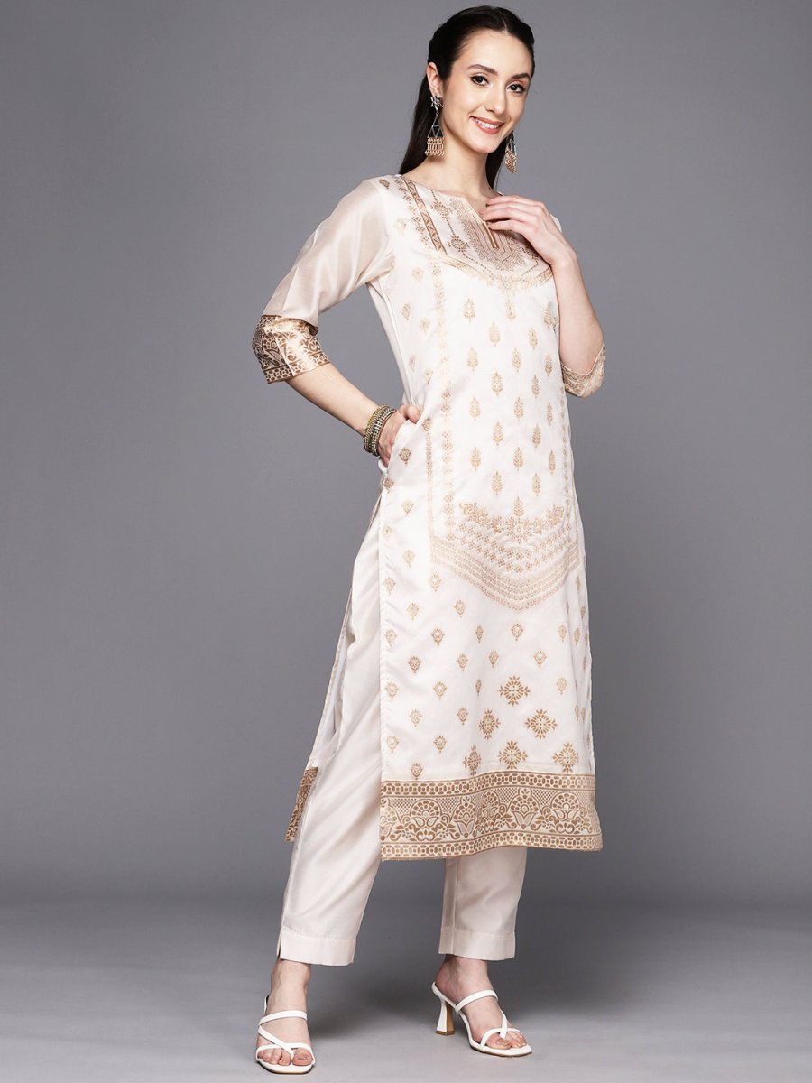 Ahalyaa Woven Design Ethnic Motifs Unstitched Dress Material