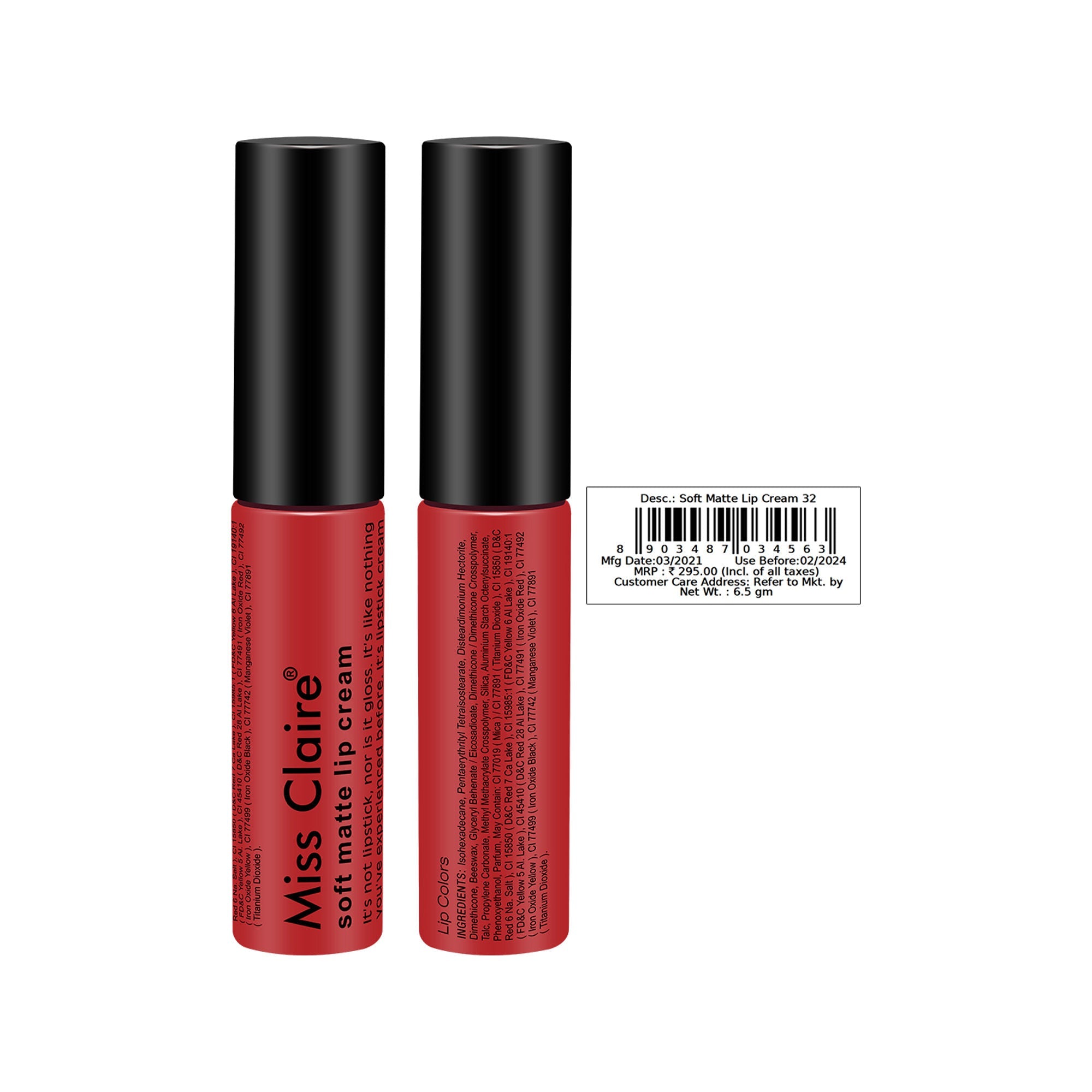 Miss Claire Soft Matte Lip Cream - 32