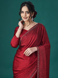 kasee Embellished Satin Saree