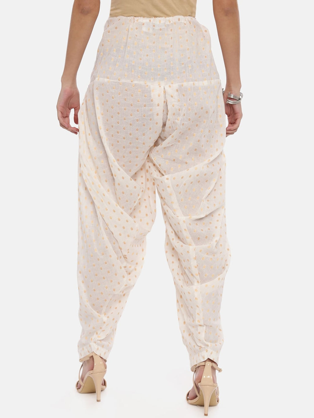 Souchii White Woven Design Patiala