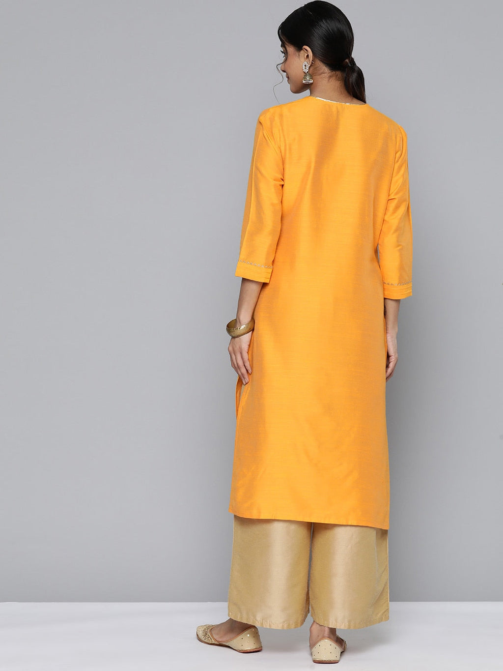HERE&NOW Yoke Design Gotta Patti Detail Kurta
