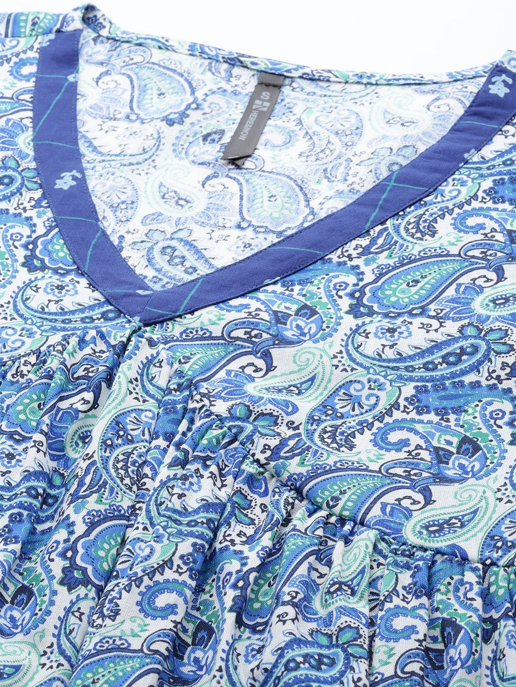 HERE&NOW Paisley Printed Empire A-Line Kurta