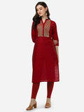 HERE&NOW Ethnic Motifs Yoke Design Kurta