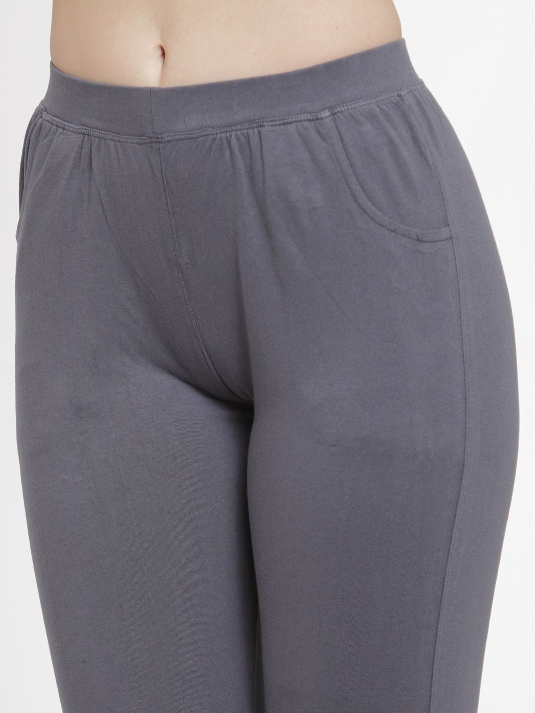 TAG 7 Women Pack of 2 Solid Ankle-Length Leggings