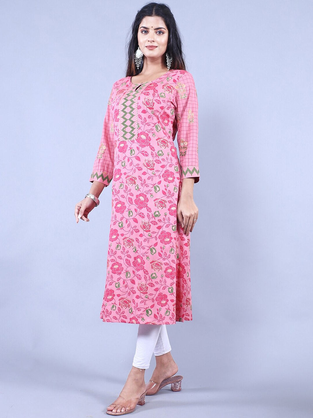 HERE&NOW Printed Straight Regular Fit Kurta