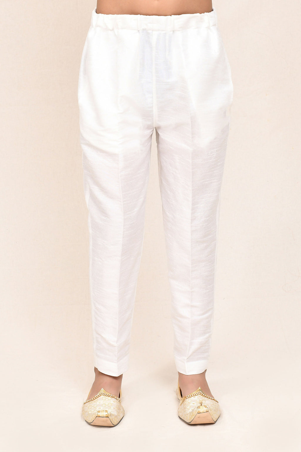 Joban Fashion Cotton Peach Kurta With Straight Fit Pant