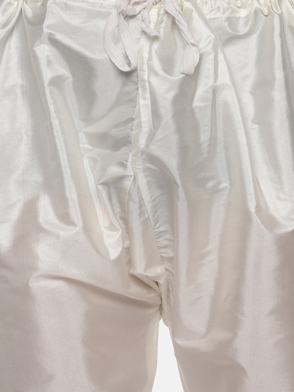 Sethukrishna Men Cream-Coloured Kurta with Pyjamas