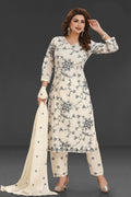 Joban Fashion Cotton Beige Color Kurta Set