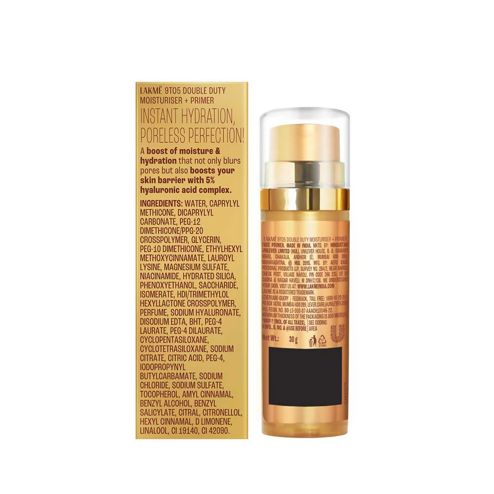 Lakme 9to5 Double Duty Moisturiser + Primer
