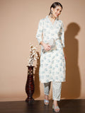Myshka Women Multi Floral Kurta & Trousers