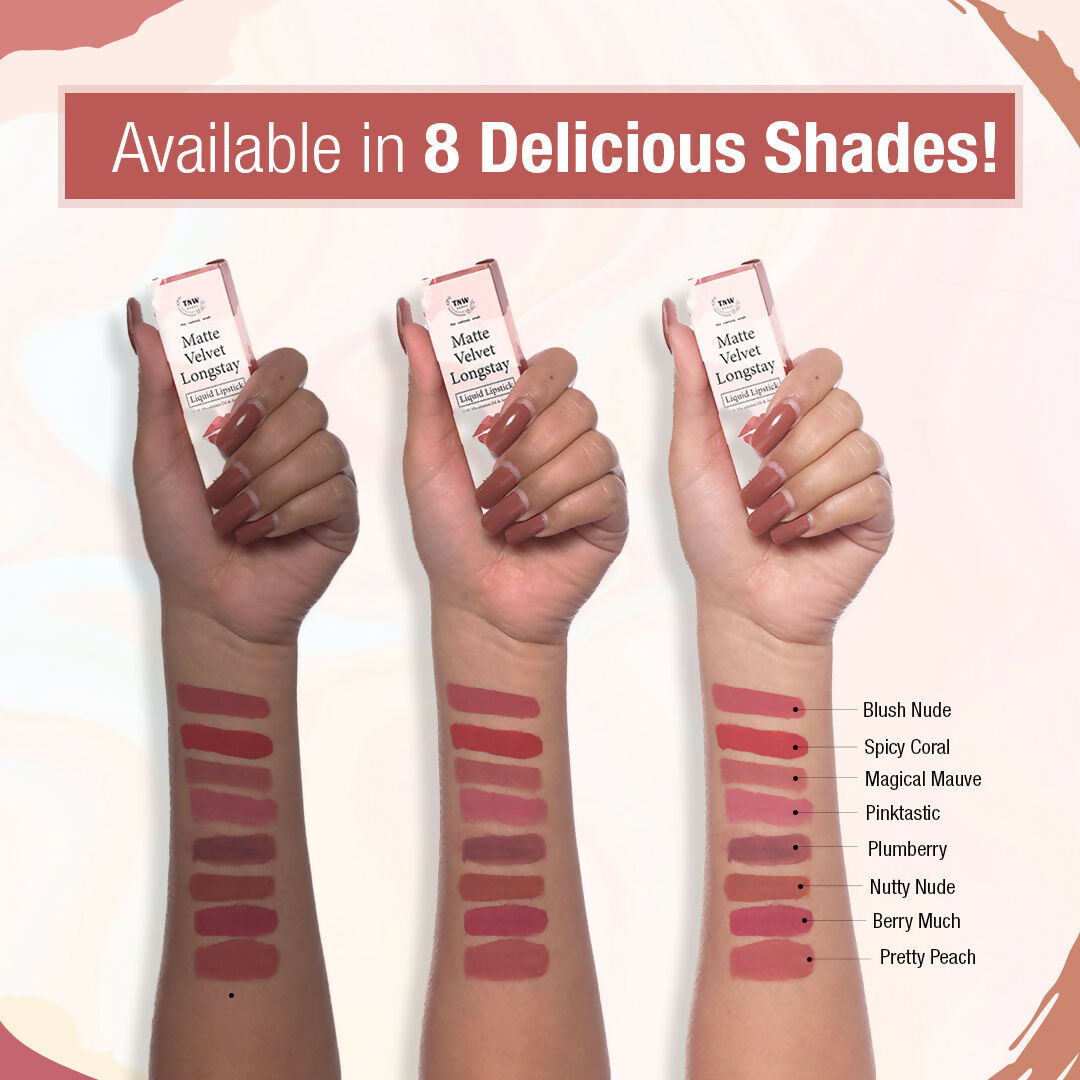 The Natural Wash Matte Velvet Longstay Liquid Mini Lipstick - 04 Pinktastic
