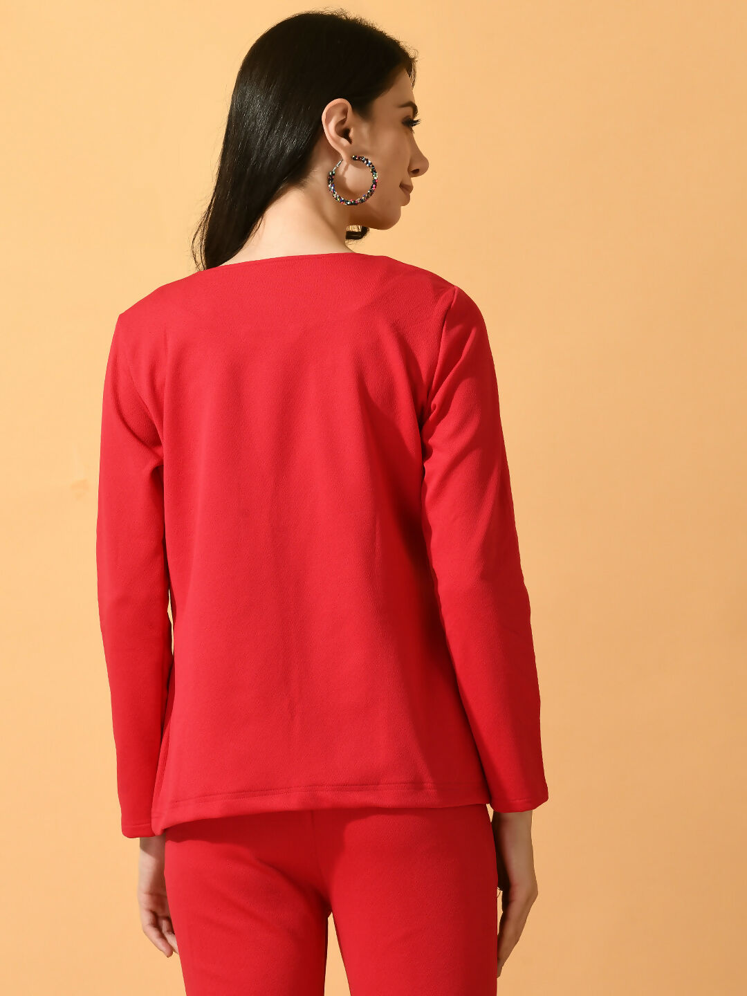 Myshka Women's Pink Solid Solid Jacket