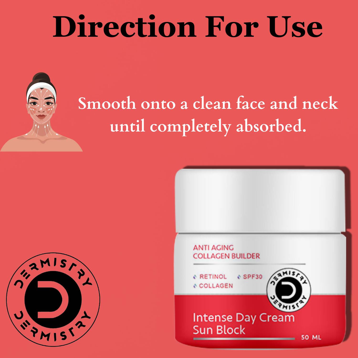 Dermistry Anti Aging Intense Day Cream Sun Block & Instant Intense Face Lift Serum