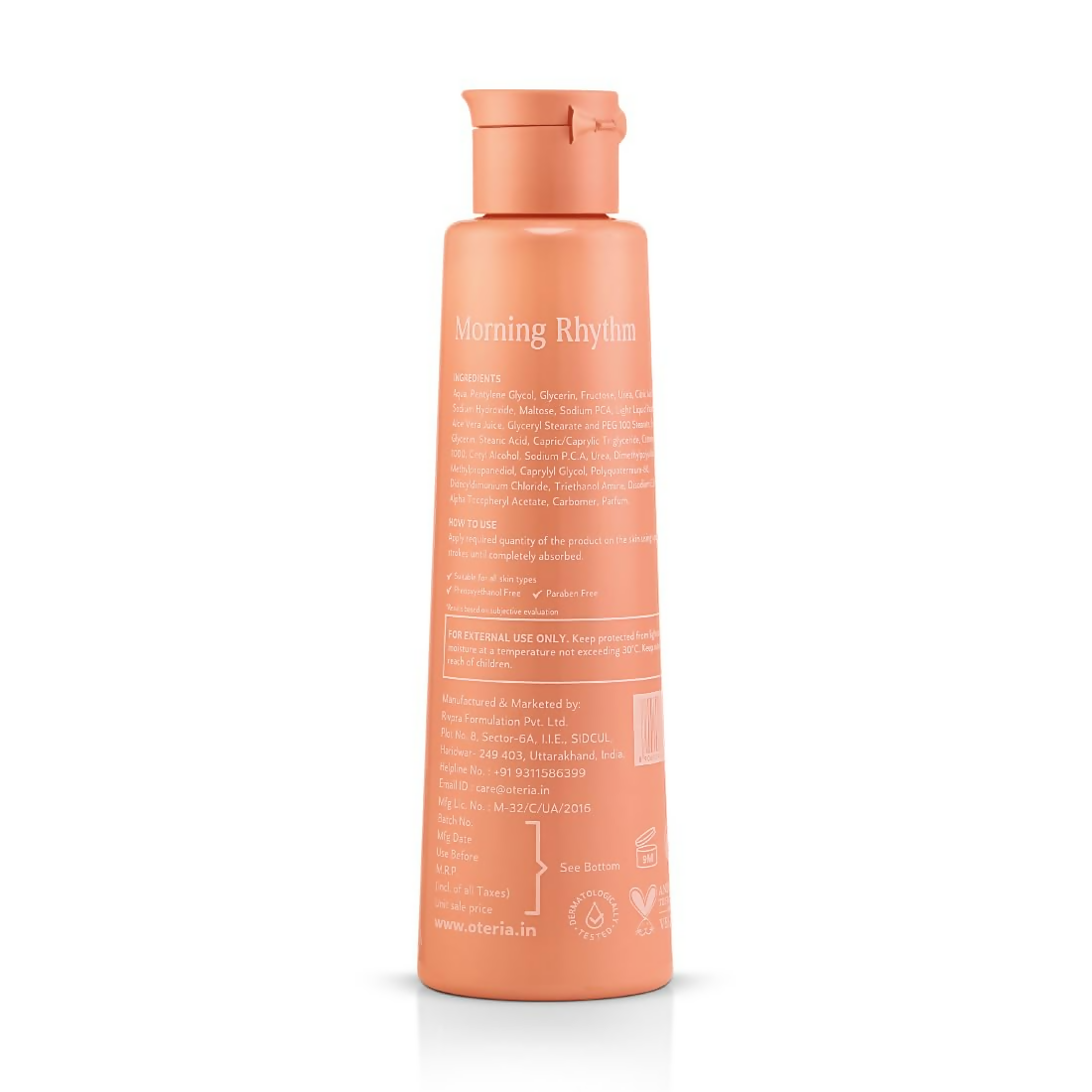 Oteria Luxury Velvet Dew Skin Lotion Luxurious Hydration with Aloe Vera up to 72-hour moisturization