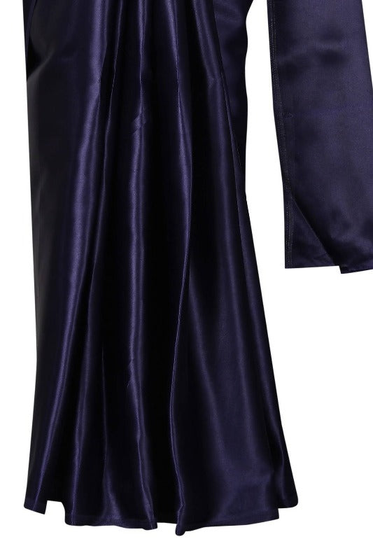 Vamika Navy Satin Designer Saree (PAVITRA NAVY)
