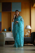 Vamsee Sky Organza Saree