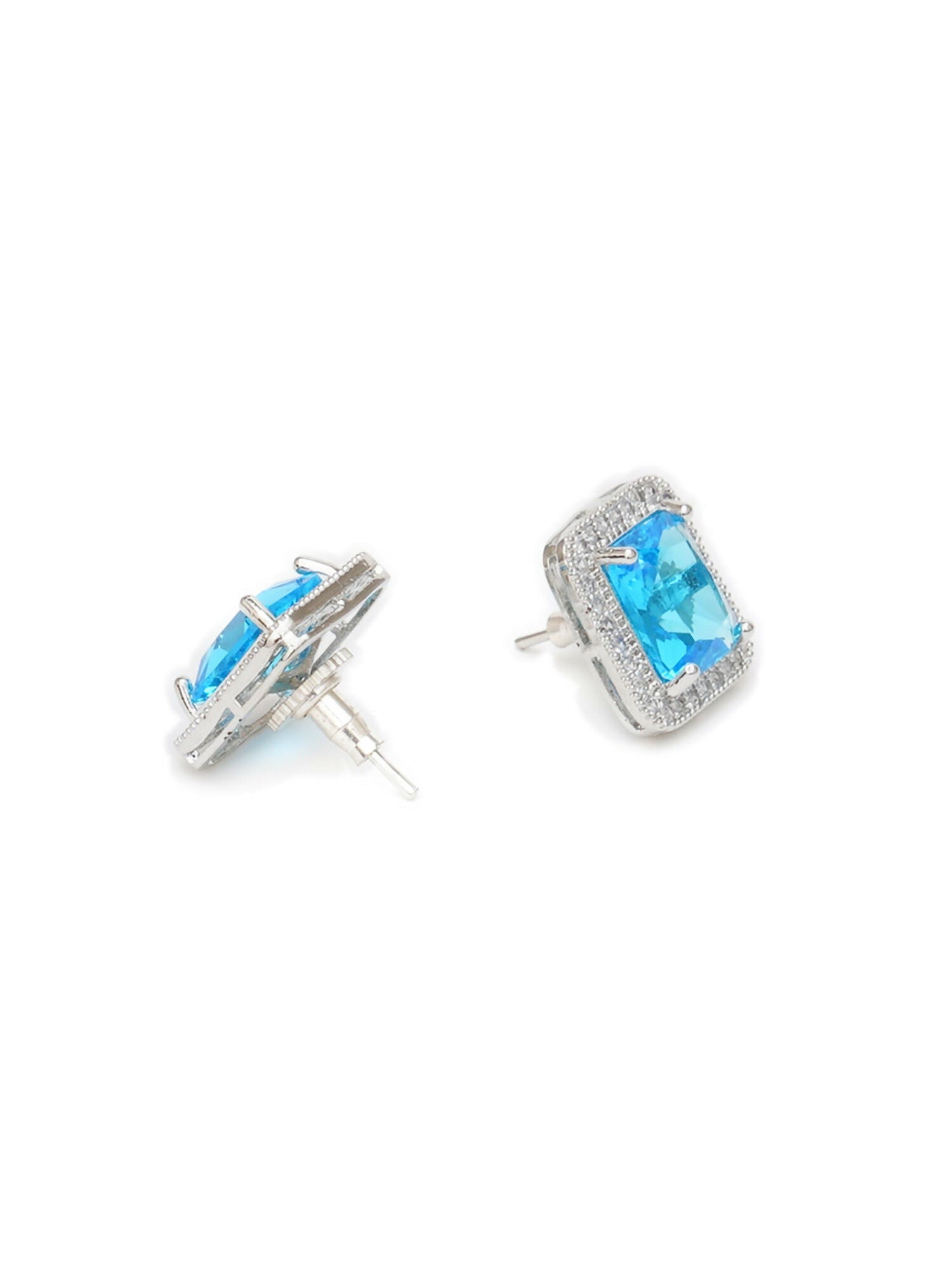 stone stud (sky blue) - Ruby Raang