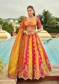 Monjolika Fashion Readymade Lehenga Choli Heavy Work Embroidered Silk In Multicolor