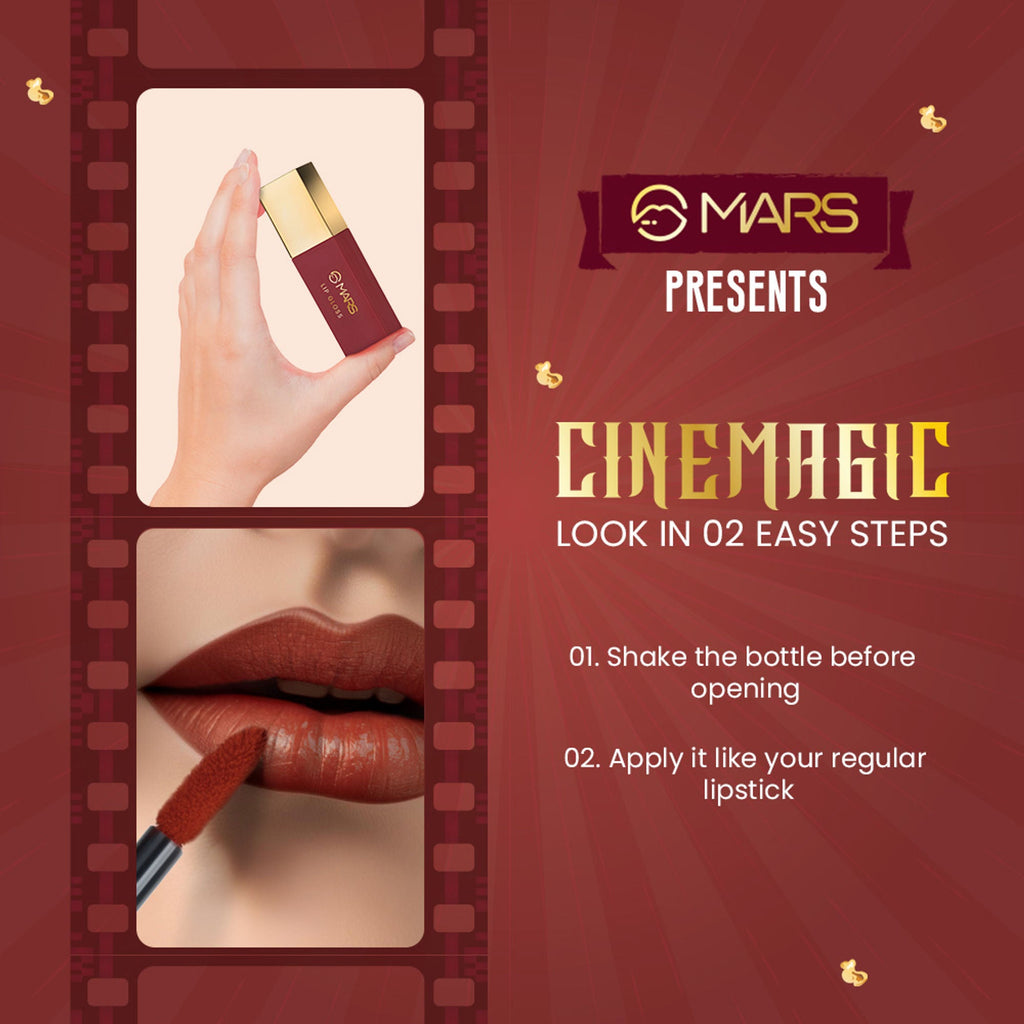 MARS Cosmetics CineMagic Colored Lip Gloss - 03 Gulabo