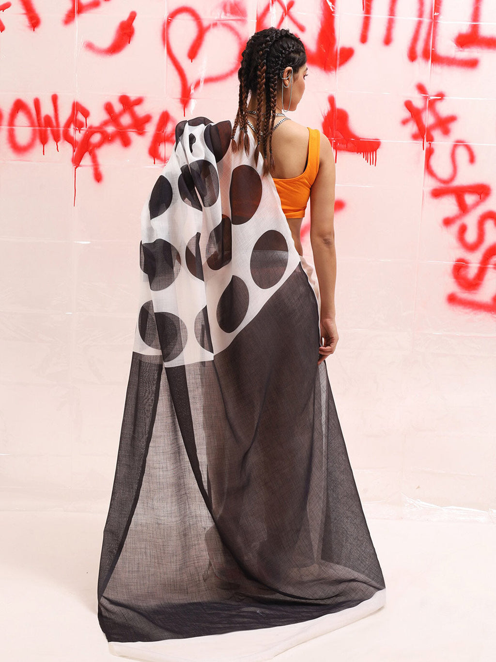 Tikhi Imli Polka Dot Designer Saree