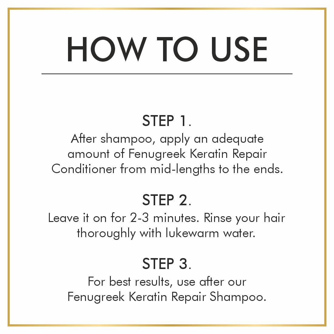Nuerma Science Keratin Repair Fenugreek Hair Conditioner for Stronger, Thicker & Non-Frizzy Hair