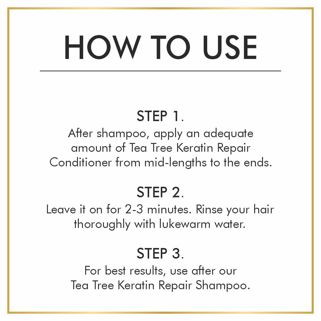 Nuerma Science Keratin Repair Tea Tree Hair Conditioner for Dandruff & Repair Damaged Hair