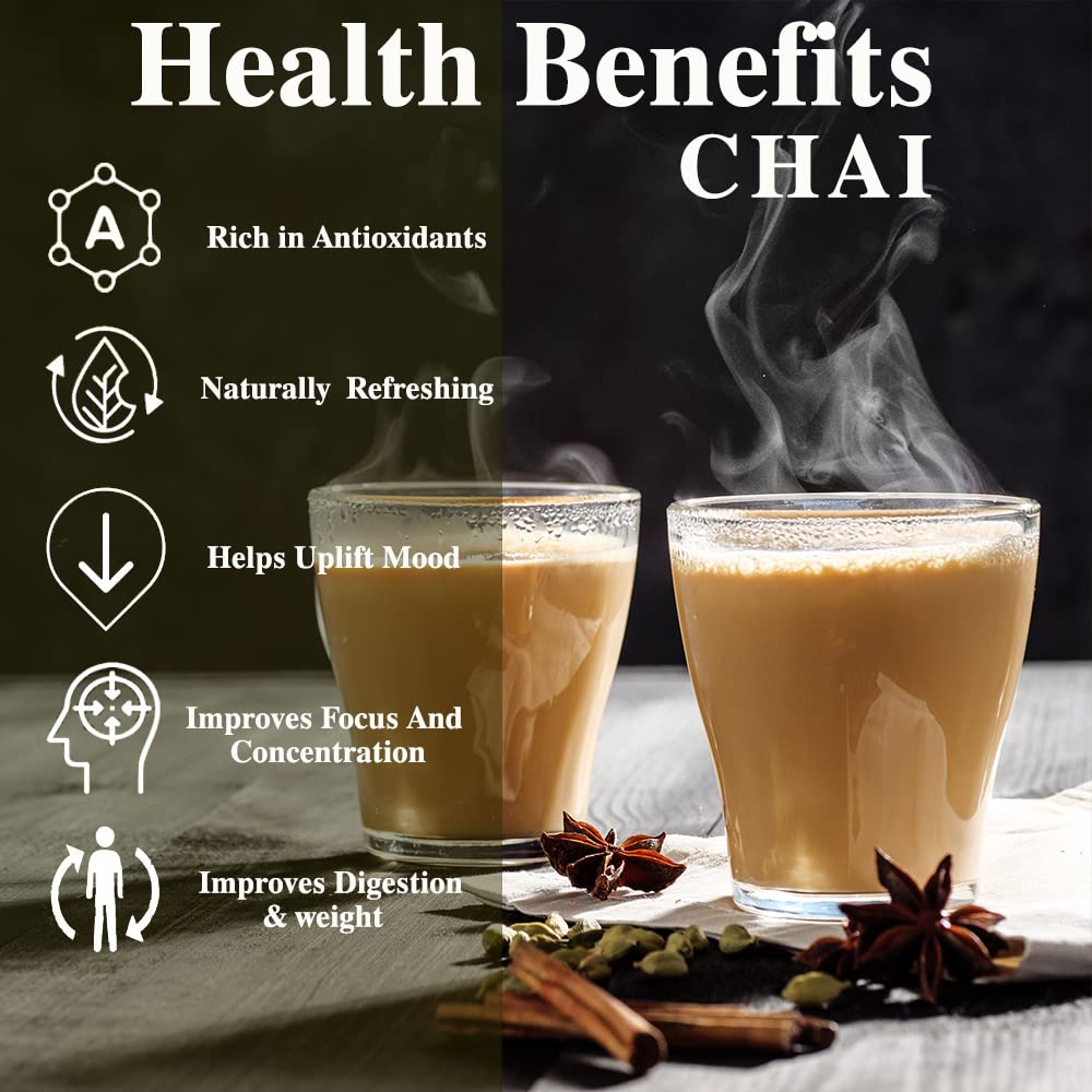Teacurry Ginger Instant Tea Premix - Premium Ginger Premix Tea with Real Ginger