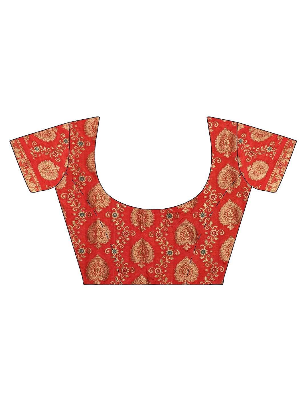 Mimosa Women's Kanchipuram Art Silk Saree With Blouse Piece