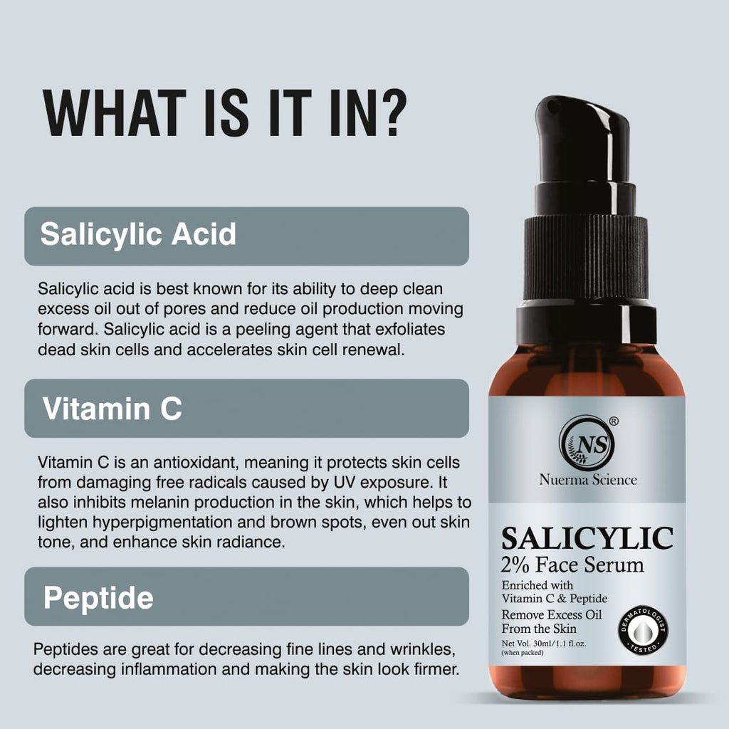 Nuerma Science Salicylic Acid Face Serum | Clear, Radiant Skin