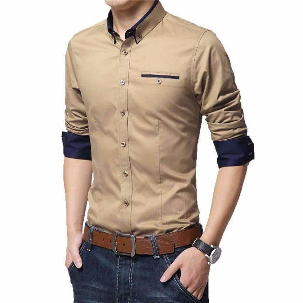 Men's Cotton Casual Shirt for Men Full Sleeves
