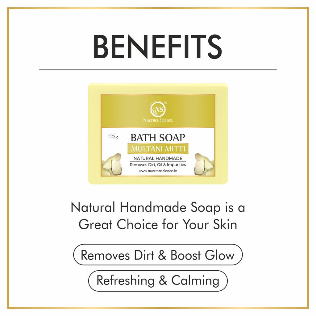 Nuerma Science Multani Mitti Bath Soap | Purifies & Detoxifies Skin