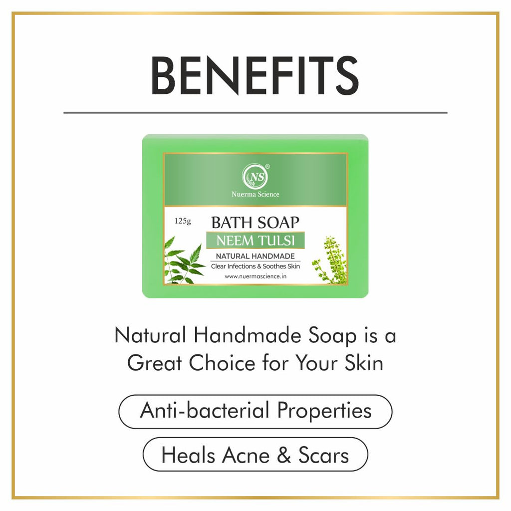 Nuerma Science Neem Tulsi Bath Soap | Purifies & Soothes Skin