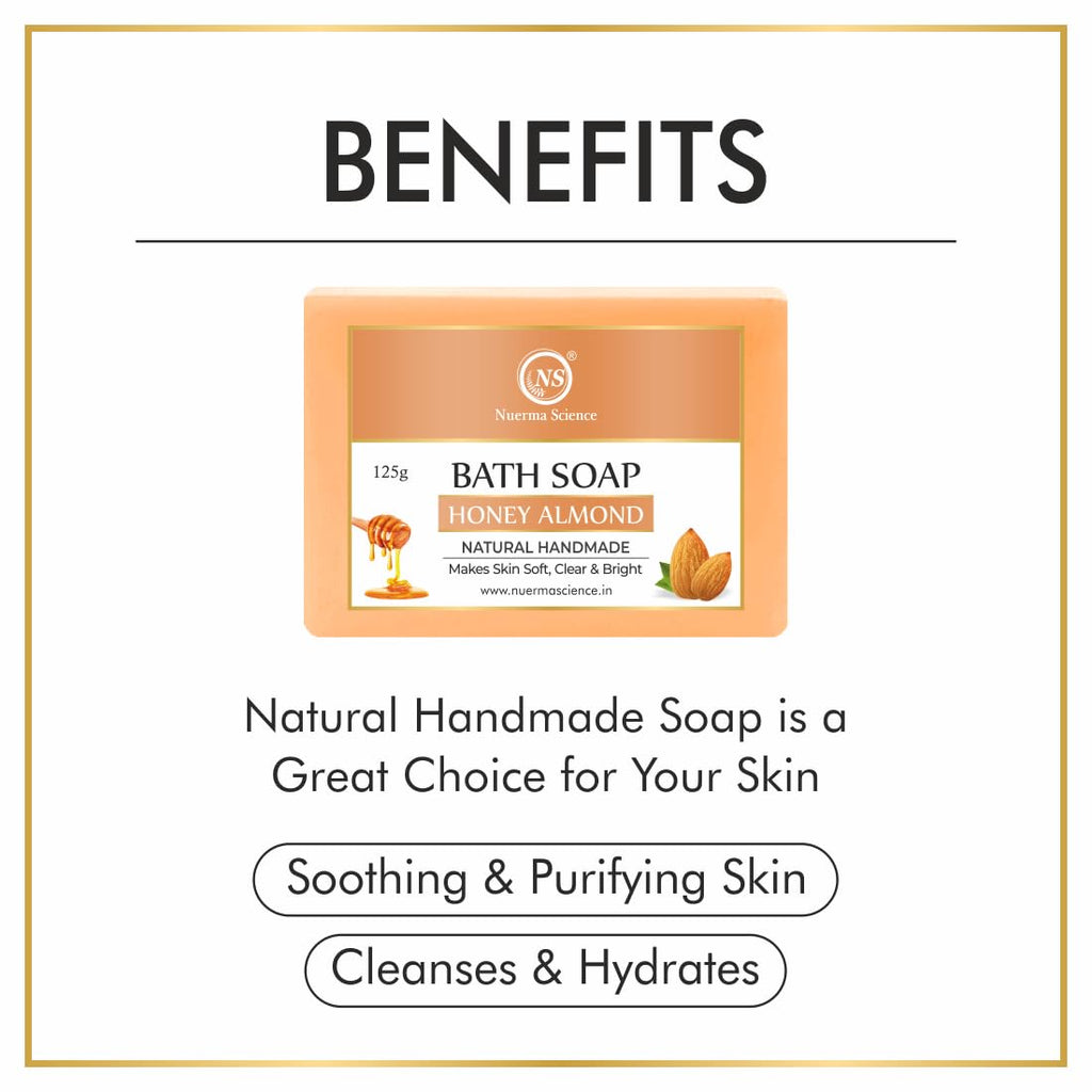Nuerma Science Honey Almond Bath Soap | Nourishes & Softens Skin