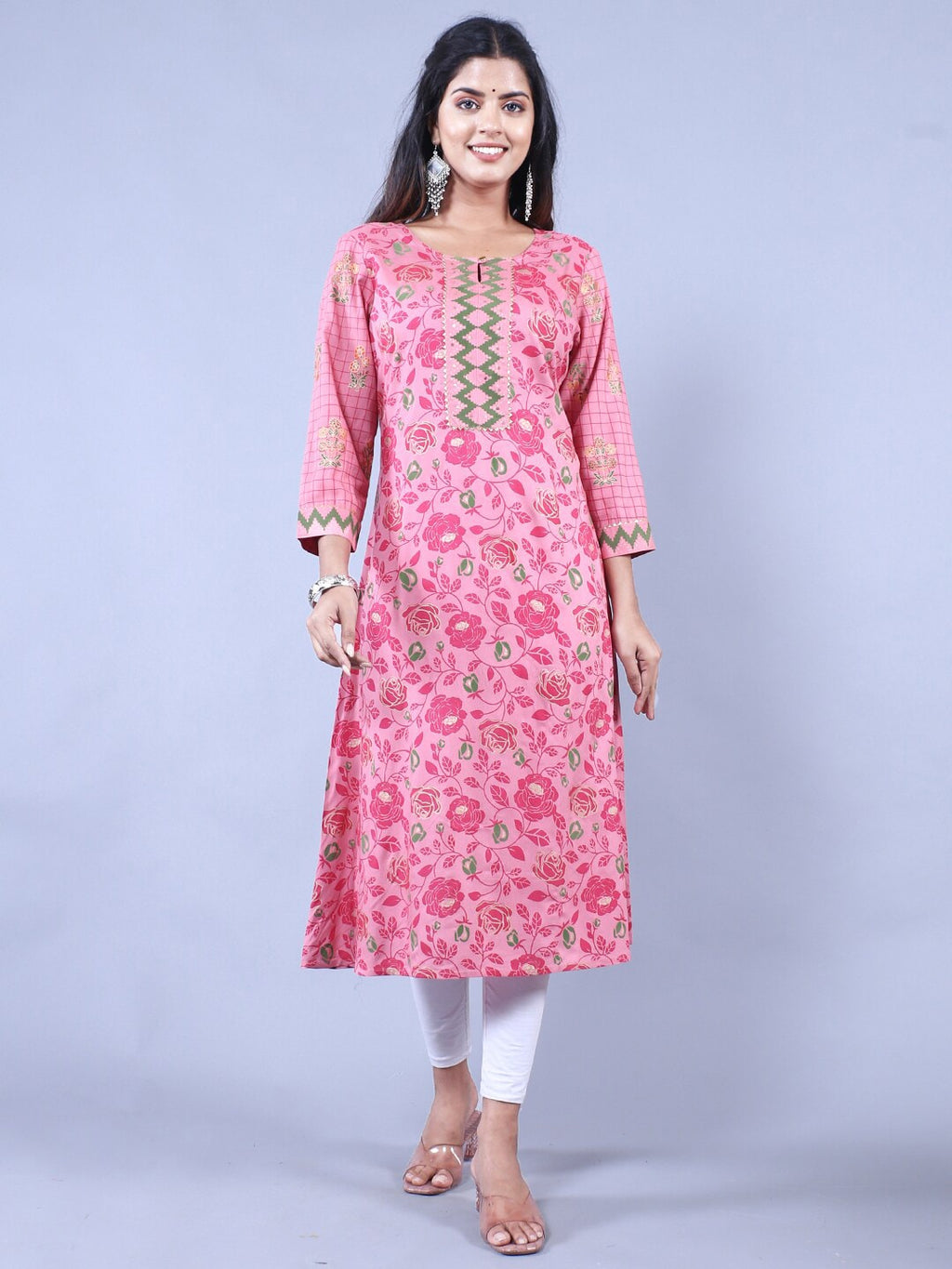 HERE&NOW Printed Straight Regular Fit Kurta