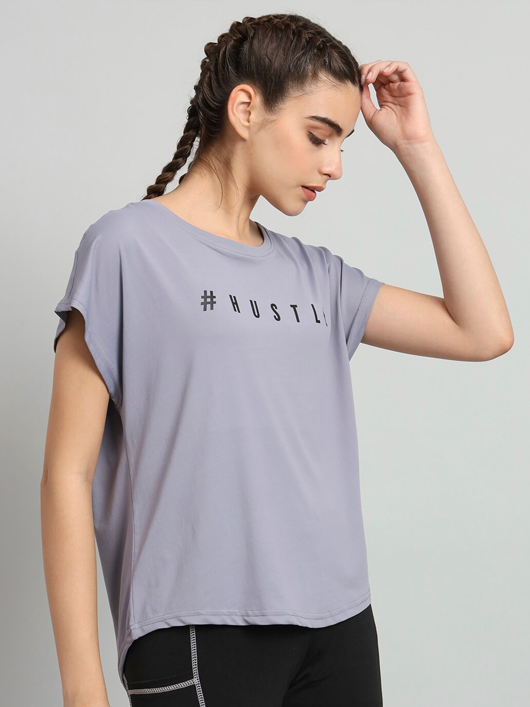 MKH Typography Printed Relaxed Fit Dri-Fit T-shirt