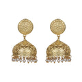 Joban Fashion Women Matte Gold Brass Jhumka