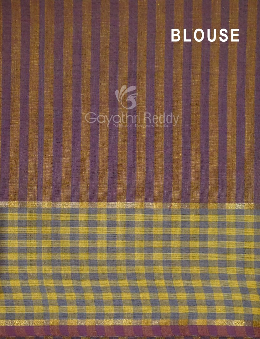 Dual Shades of Burgundy Pure Mangalgiri Cotton By Gayathri Reddy Designer Studio