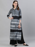 Aks Women Tie & Dye Cotton Kurta