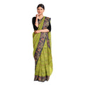 Exclusive Collection 100% Pure Cotton Light Green Tant Saree With Hand Weaving Work