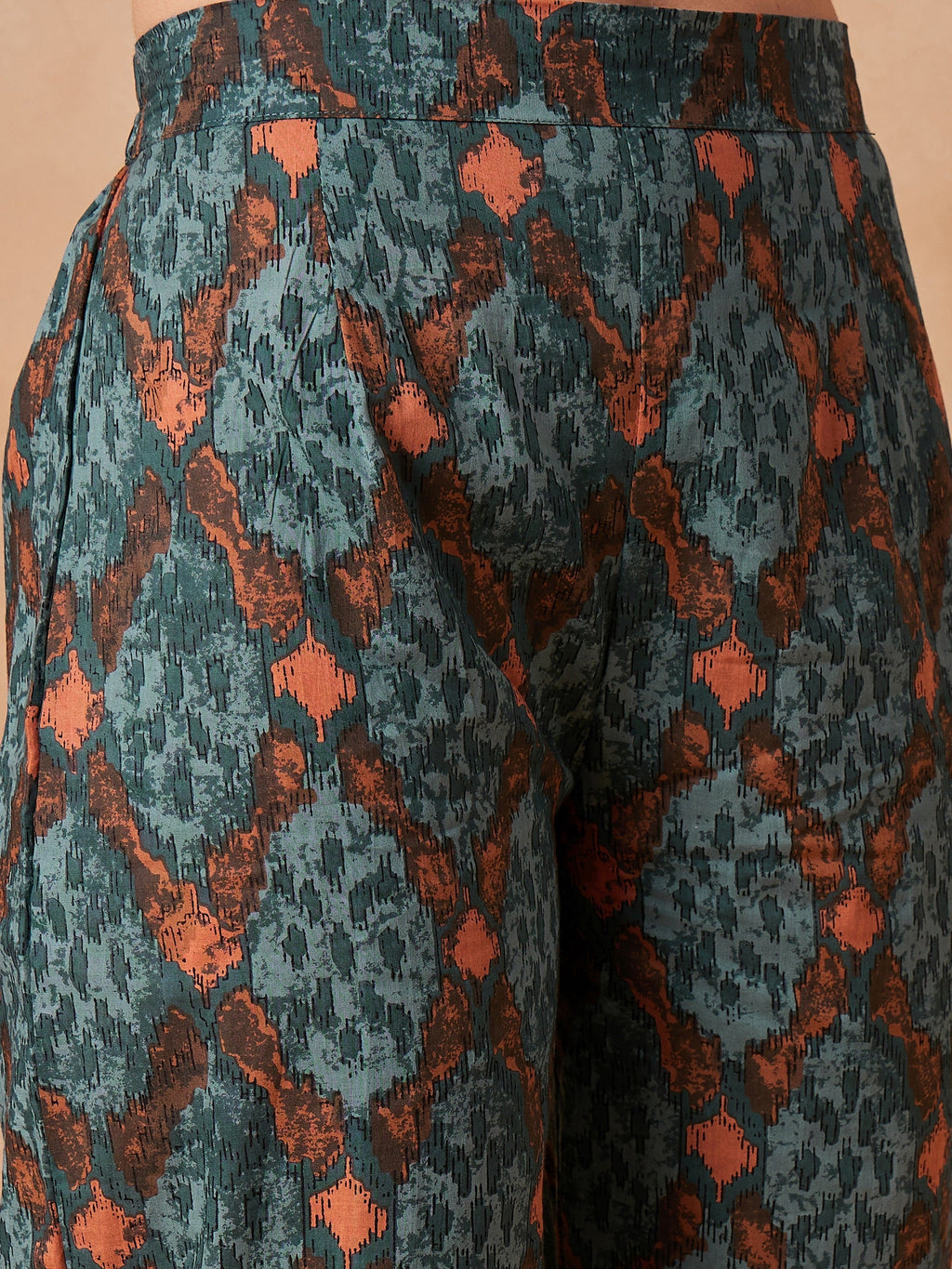 InWeave Aqua Pearl Abstract Printed Co Ords Set