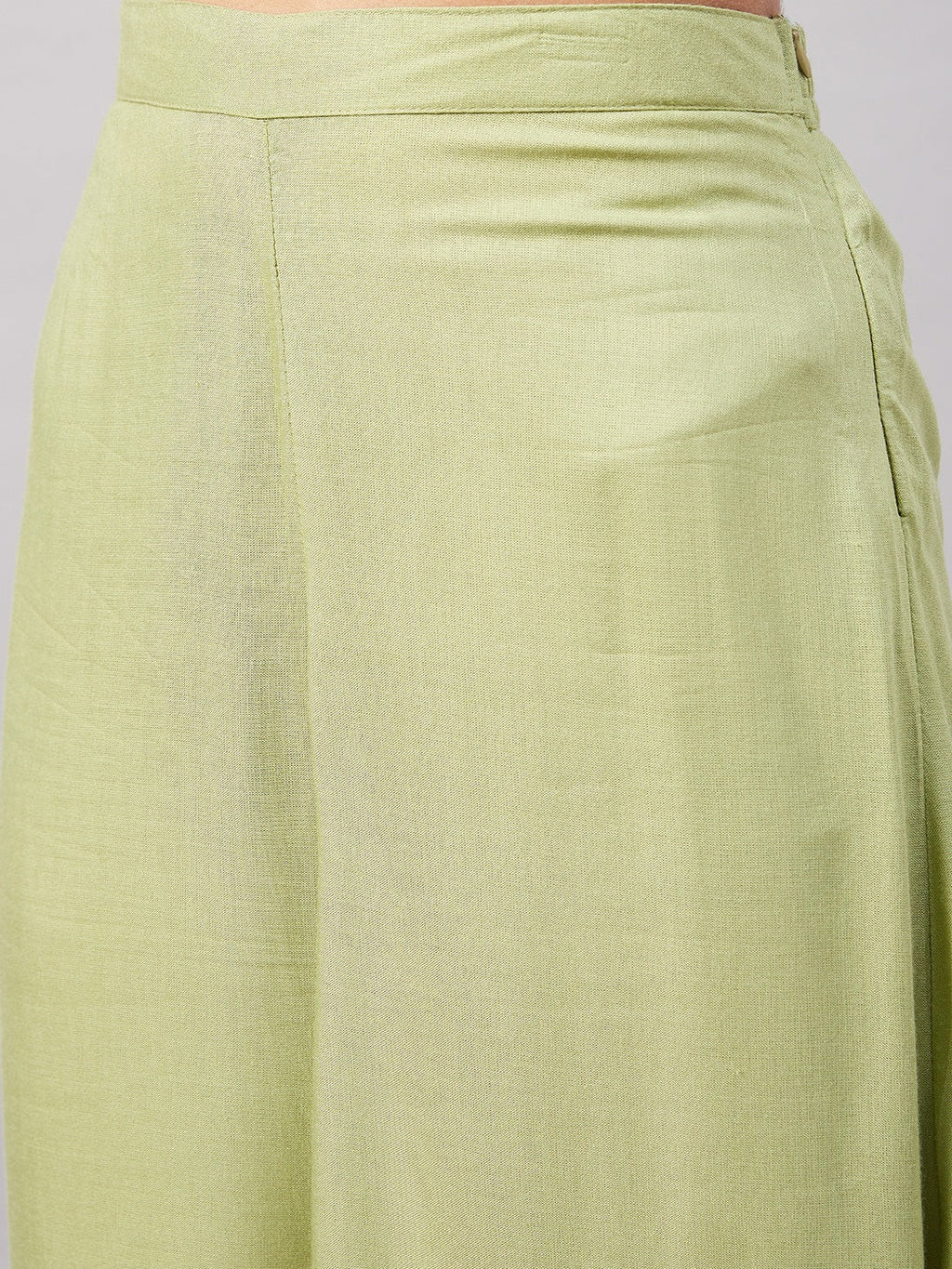 InWeave Women's Light Green R Strappy Set W Green Red Print Cotton Dupatta