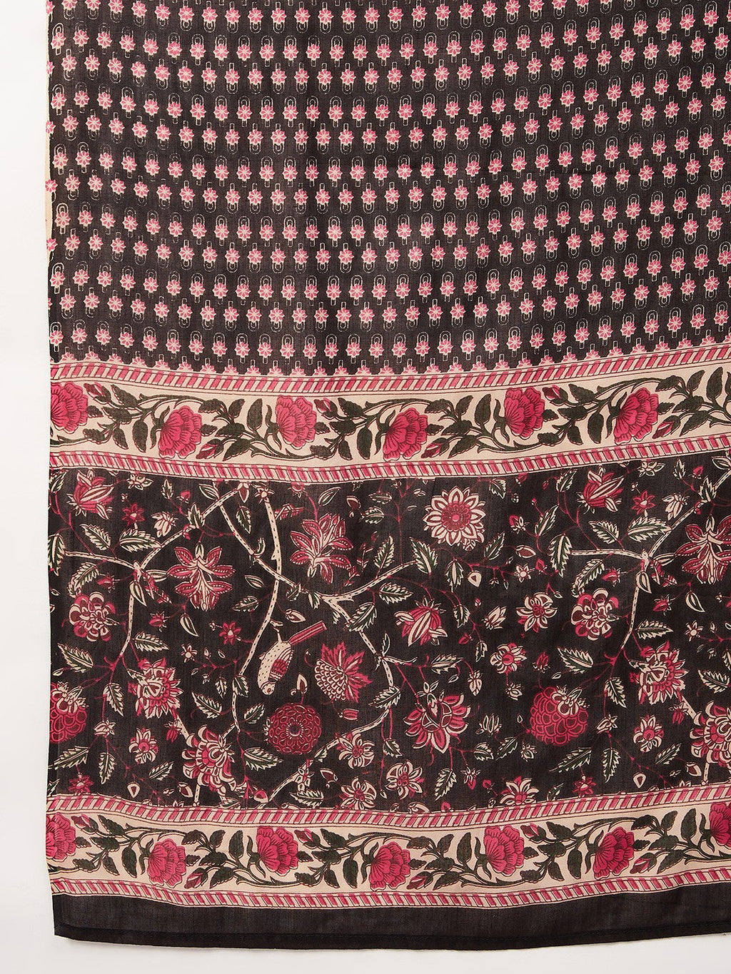 InWeave Women's Pink Bandhani Strappy Set W Black Pink Ethnic Dupatta